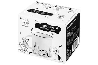 Кружка 240 мл 'Жизнь собак. Праздник у собак' 7