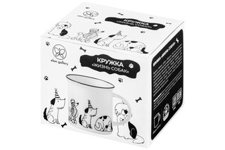 Кружка 240 мл 'Жизнь собак. Праздник у собак' 8