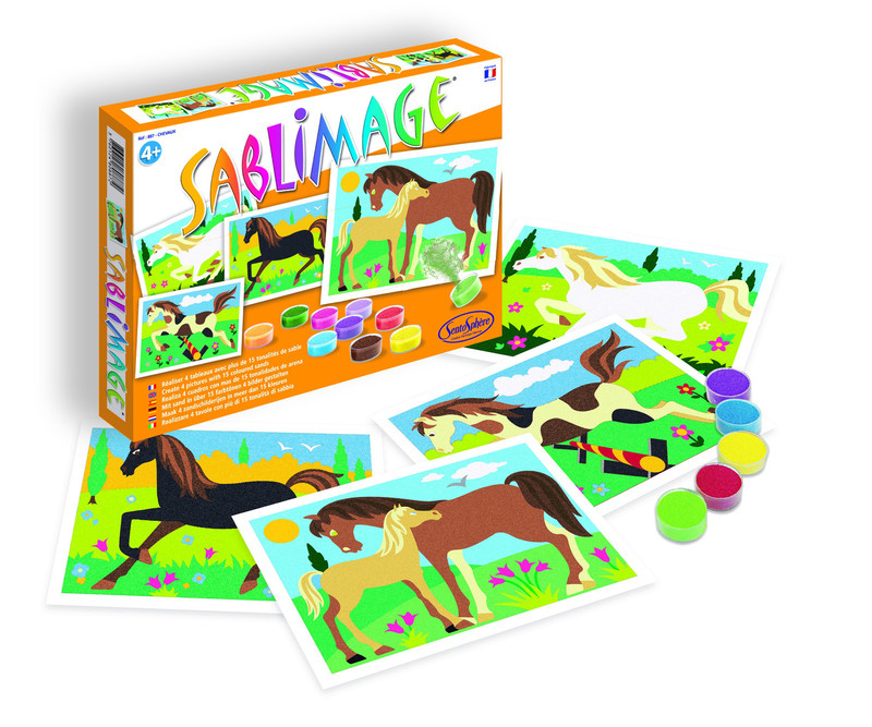 SentoSphere Набор для создания картины из песка 'Лошади'