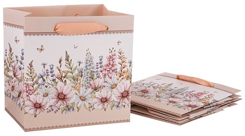 Пакет бумажный 'Дворцовый парк' 20х20х15 см. Цена за 1 шт.