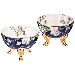 Набор из 2-х розеток 'Кобальт' 10 см, на ножках 1