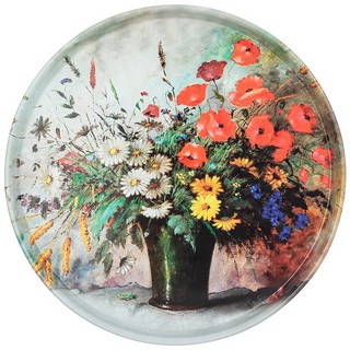 Поднос сервировочный 'Полевые цветы' 33 см