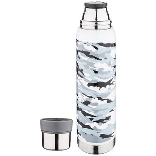 Термос Agness с узким горлом, 2 крышки-чашки, 1000 мл 3