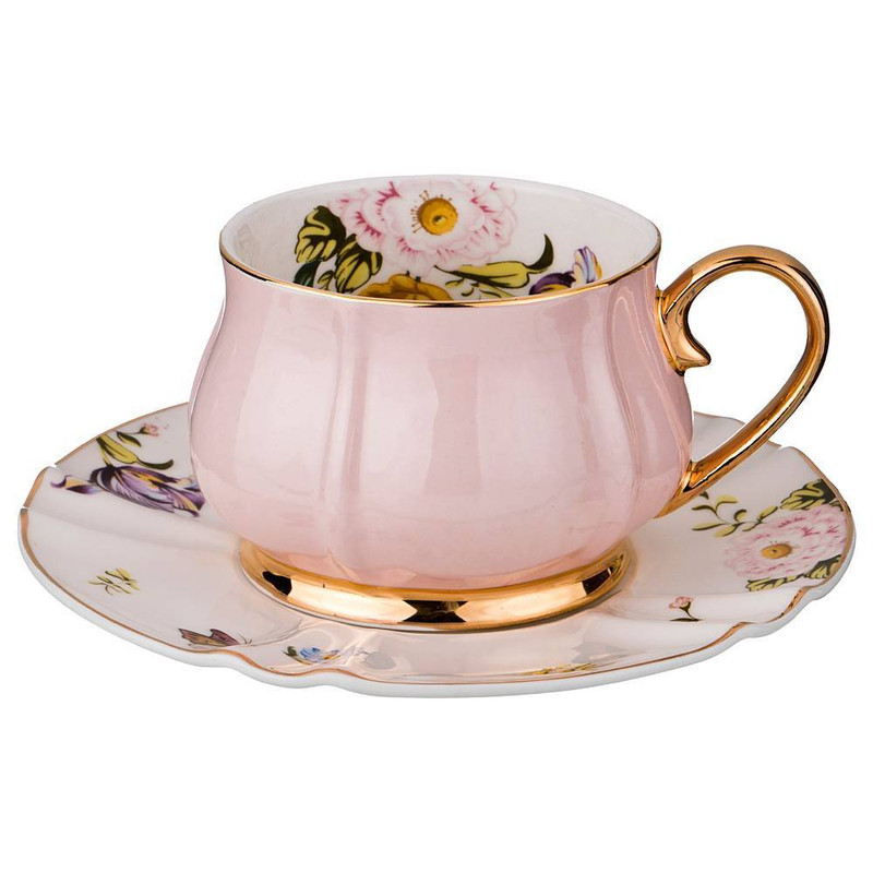 Чайная пара 'Времена года' 200 мл, розовая