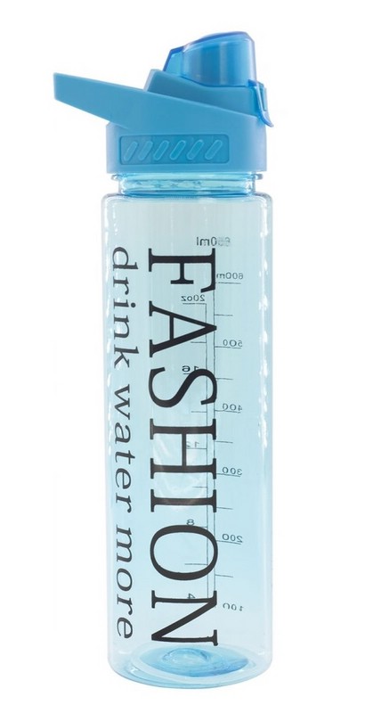 Бутылка для воды 620 мл, Alingar, спортивная, пластик, 'Fashion', голубой