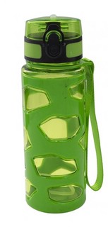 Бутылка для воды 500 мл, Alingar, пластик, держатель, зеленый