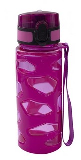 Бутылка для воды 500 мл, Alingar, пластик, держатель, розовый