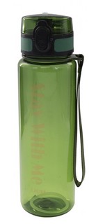 Бутылка для воды 620 мл, Alingar, пластик, держатель, зеленый