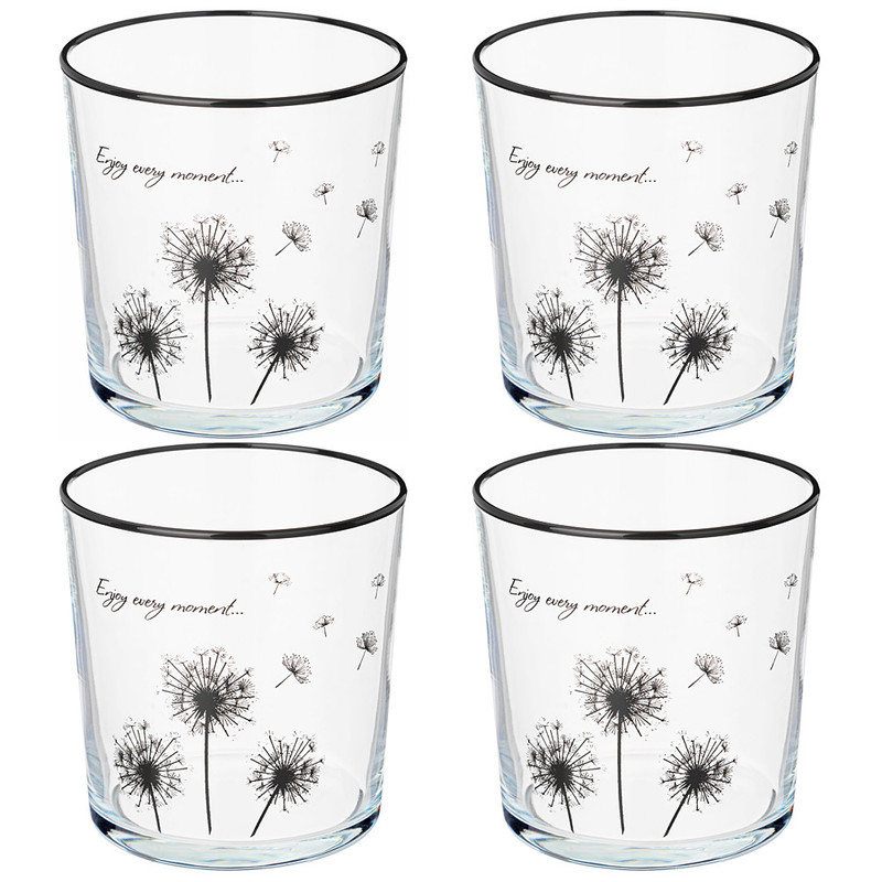 Набор стаканов 'Dandelion' из 4-х штук, 380 мл