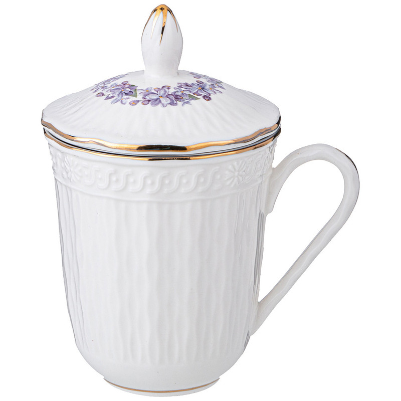 Кружка заварочная 'Сирень' (Lilac) с крышкой и ситом, 350 мл