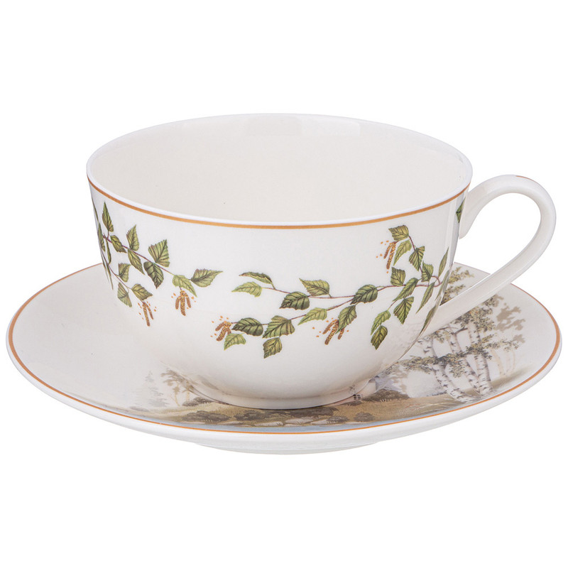 Чайная пара 'Березки' 300 мл