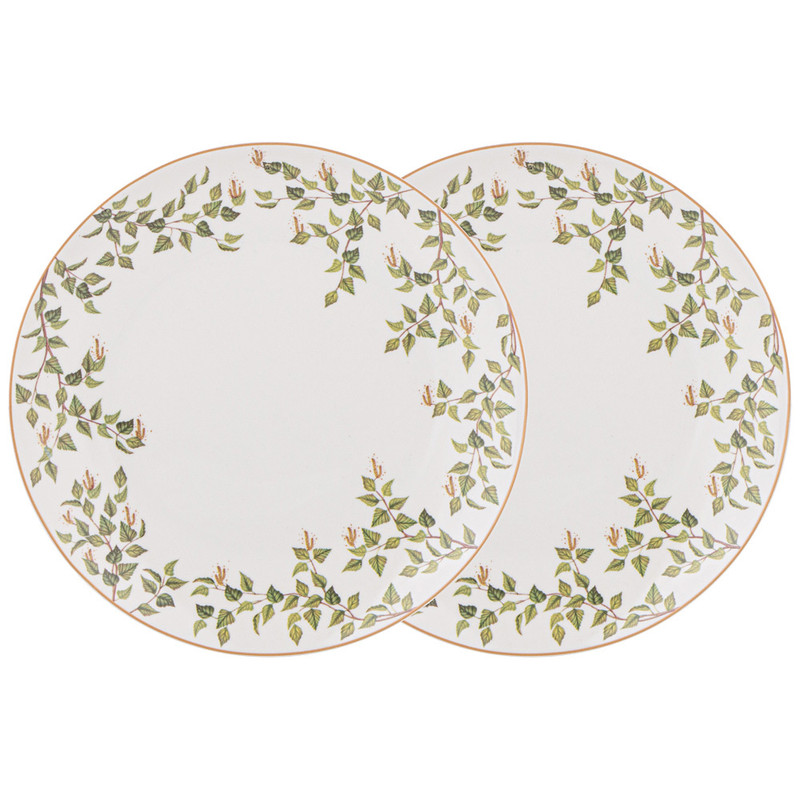 Набор тарелок закусочных 'Березки' 2 шт, 20.5 см