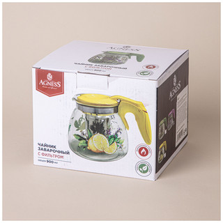 Заварочный чайник с фильтром 'Сирень' 900 мл 2