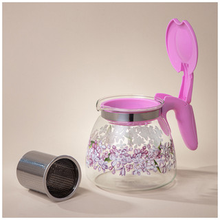Заварочный чайник с фильтром 'Сирень' 900 мл 3