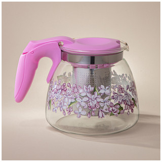 Заварочный чайник с фильтром 'Сирень' 900 мл 4