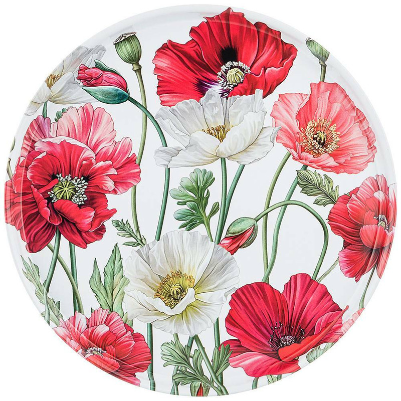 Поднос сервировочный 'Маки' 33 см