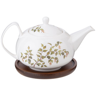 Чайник 'Березки' 930 мл, на деревянной подставке 3
