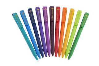 Ручка шариковая с логотипом МГУ имени М.В. Ломоносова, желтый