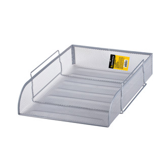 Лоток горизонтальный металлический для бумаг 'Germanium' А4 (260х337х77 мм), серебристый 2