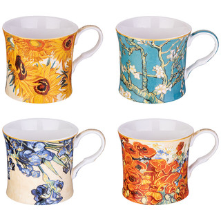 Набор кружек 'Art Collection' (В.Ван Гог) 4 шт по 280 мл