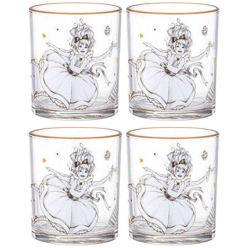 Набор из 4-х стаканов 'Wonderland' 320 мл