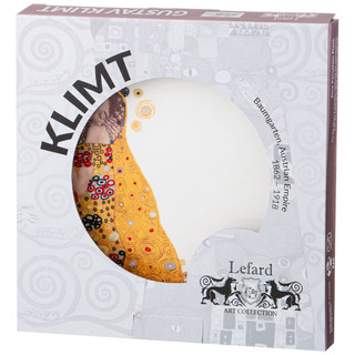 Тарелка обеденная 'Поцелуй' (Г.Климт) 25.5 см, кремовая, Lefard 2