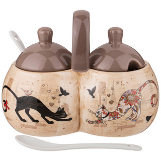 Банка 'Парижские коты' 2 секции по 320 мл, Agness 3