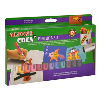 Карандаши 3D Alpino CREA гелевые 12 цветов, артикул DH000005