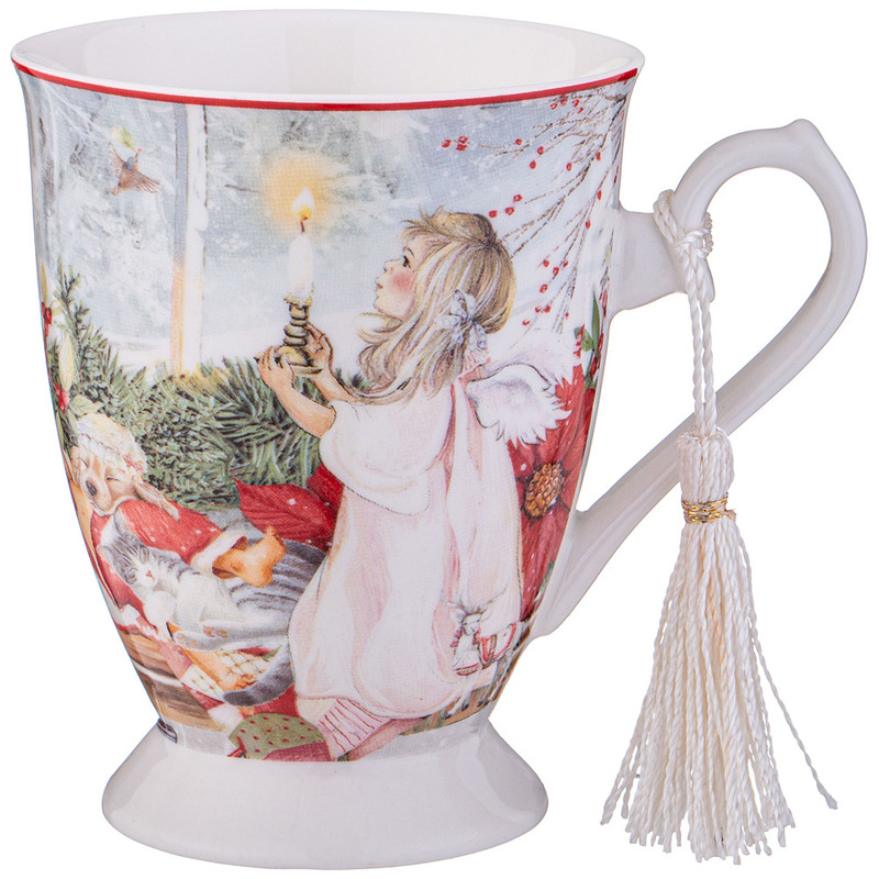 Кружка 'Christmas' пуансеттия, 320 мл, Lefard