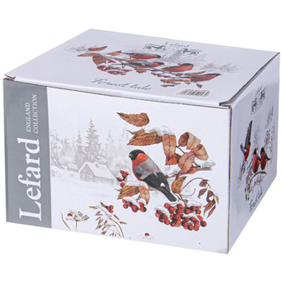 Чайник 'Лесная сказка' Снегири 930 мл, на деревянной подставке, Lefard 2