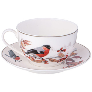 Чайная пара 'Лесная сказка' Снегири, 300 мл, Lefard 3