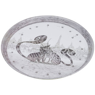 Поднос сервировочный 'Котики' 33 см, Agness 2