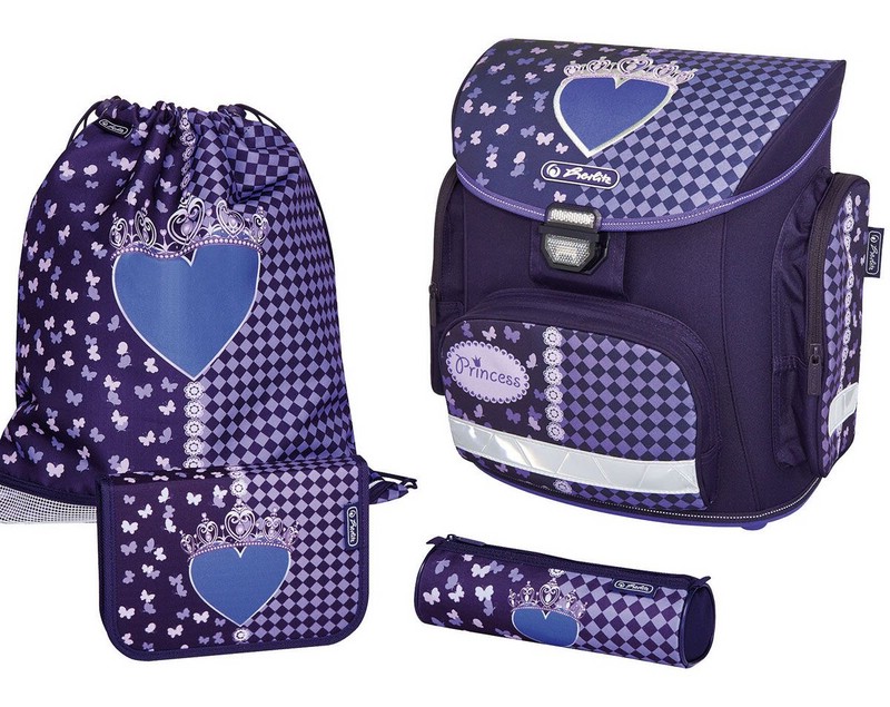 Ранец midi plus black diamond с наполнением, Herlitz