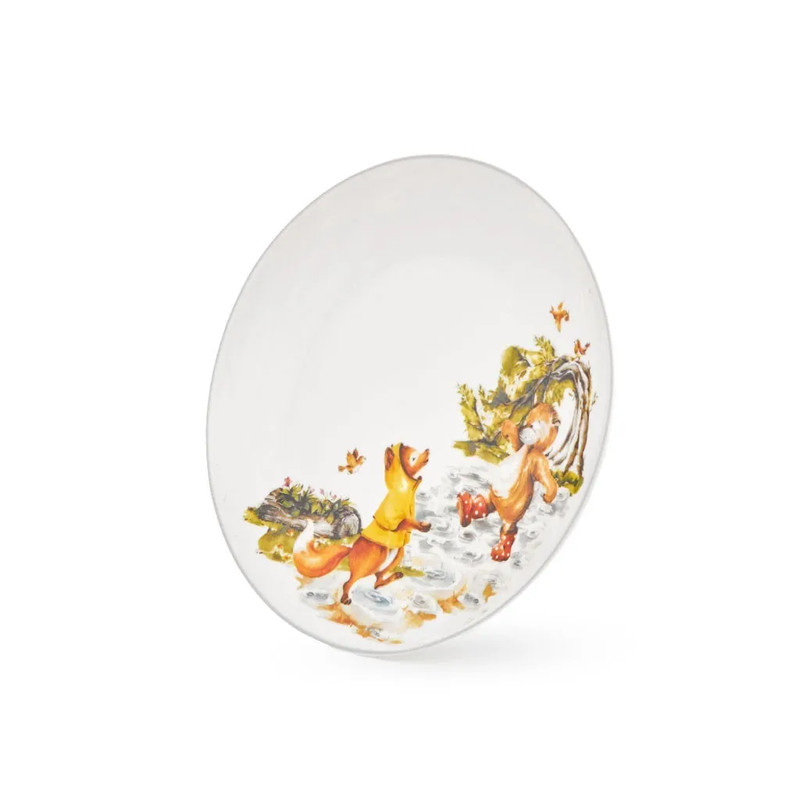 Тарелка фарфоровая 20 см Fissman Forest tales