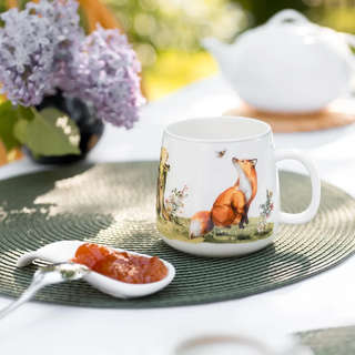 Кружка фарфоровая 450 мл Fissman Forest tales 9