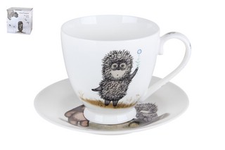 Чайная пара 'Ежик в тумане' 440 мл (я буду возле тебя всегда)