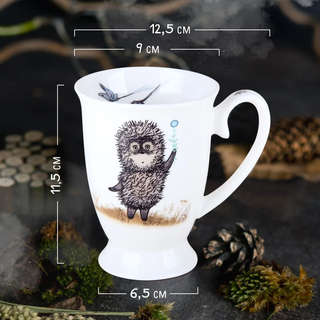 Кружка 'Ежик в тумане' 350 мл, в подарочной упаковке 3