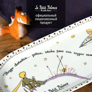 Блюдо сервировочное овальное 'Маленький принц' 33х15 см, фарфор 6