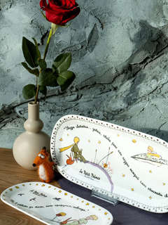 Блюдо сервировочное овальное 'Маленький принц' 33х15 см, фарфор 7