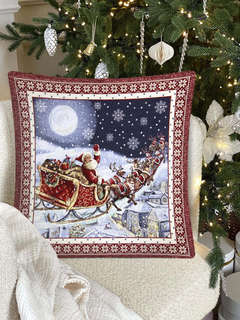 Наволочка декоративная 'Ночь перед Рождеством' 45х45 см, гобелен, Le Gobelin 2