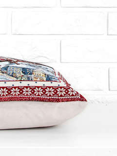 Наволочка декоративная 'Ночь перед Рождеством' 45х45 см, гобелен, Le Gobelin 3