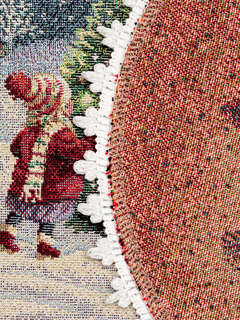 Комплект из 2-х круглых салфеток 'Большая семья' 27 см, гобелен, тесьма люрекс, Le Gobelin 2