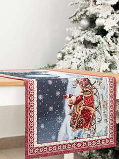Дорожка для стола 'Ночь перед Рождеством' 40х100 см, гобелен,...