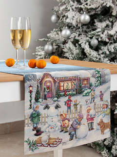 Дорожка для стола 'Большая семья' 40х100 см, гобелен, Le Gobelin 2