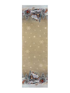 Дорожка для стола 'Гензель и Гретель' 44х140 см, гобелен, сер...