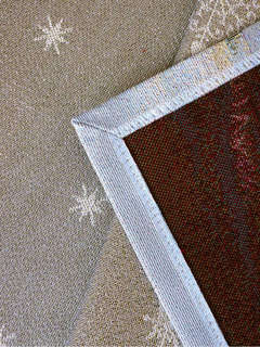 Дорожка для стола 'Гензель и Гретель' 44х140 см, гобелен, серебро, Le Gobelin 4