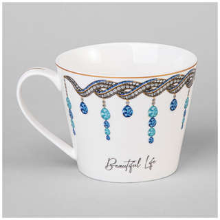 Кружка 'Beautiful Life' (символ года 2025, синий) 450 мл, Lefard 2