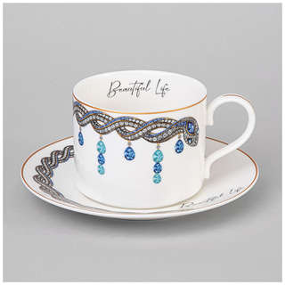 Чайная пара 'Beautiful Life' (символ года 2025, синий) 300 мл...