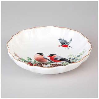 Блюдо 'Морозко' (снегири) 16 см, Lefard 3