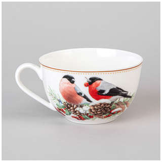 Чайная пара 'Морозко' (снегири) 300 мл, Lefard 6